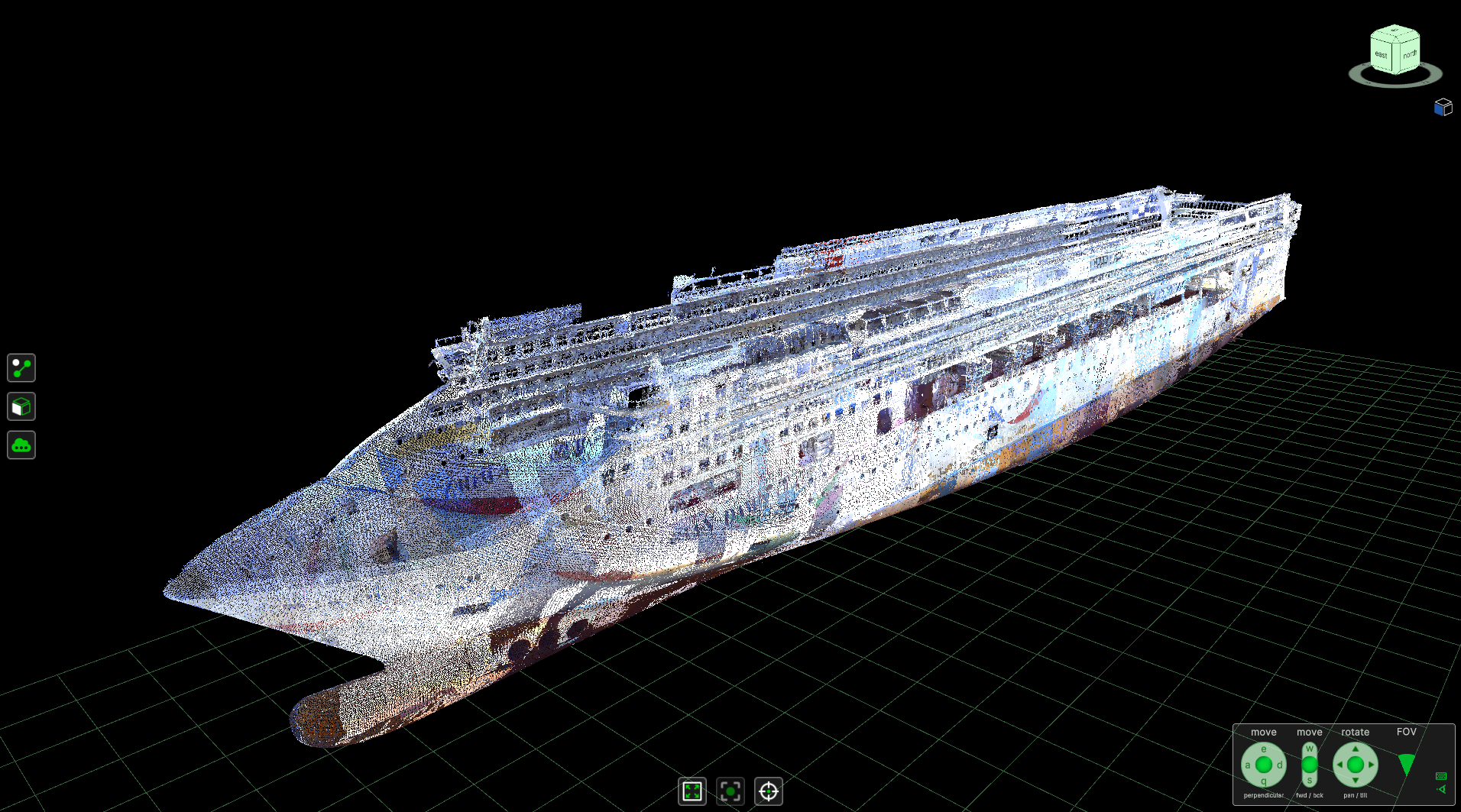 Norwegian Dawn point cloud - iso view